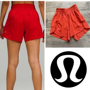 Lululemon Burnt Orange Shorts Size 2 Women W7CMXS New Without Tags NWOT